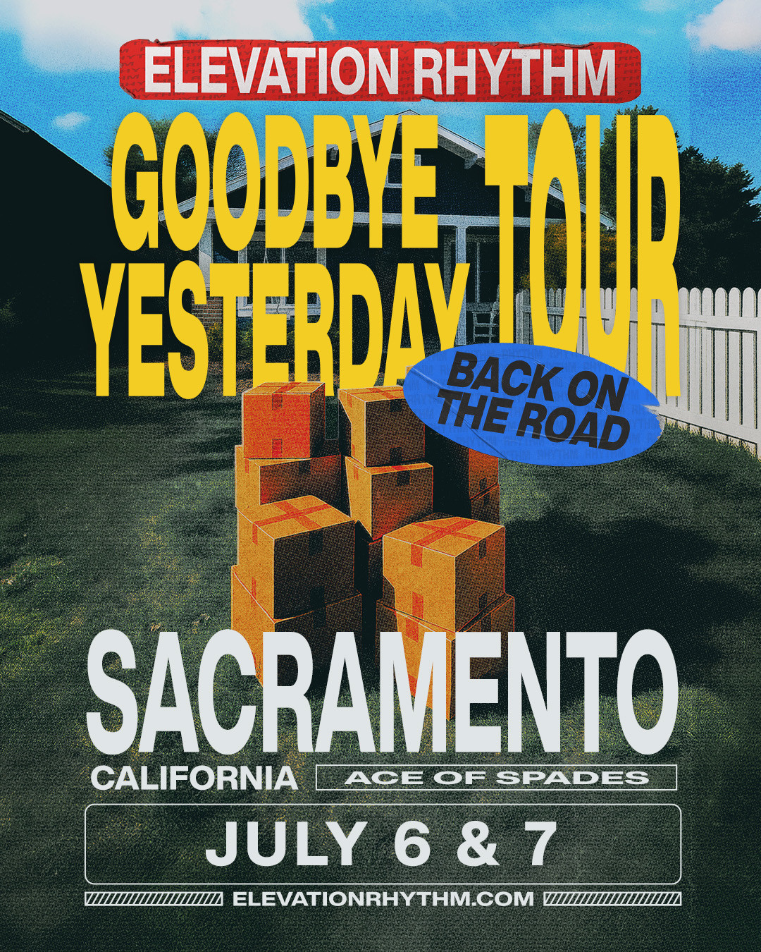 ELEVATION RHYTHM Goodbye Yesterday Tour Poster 2026